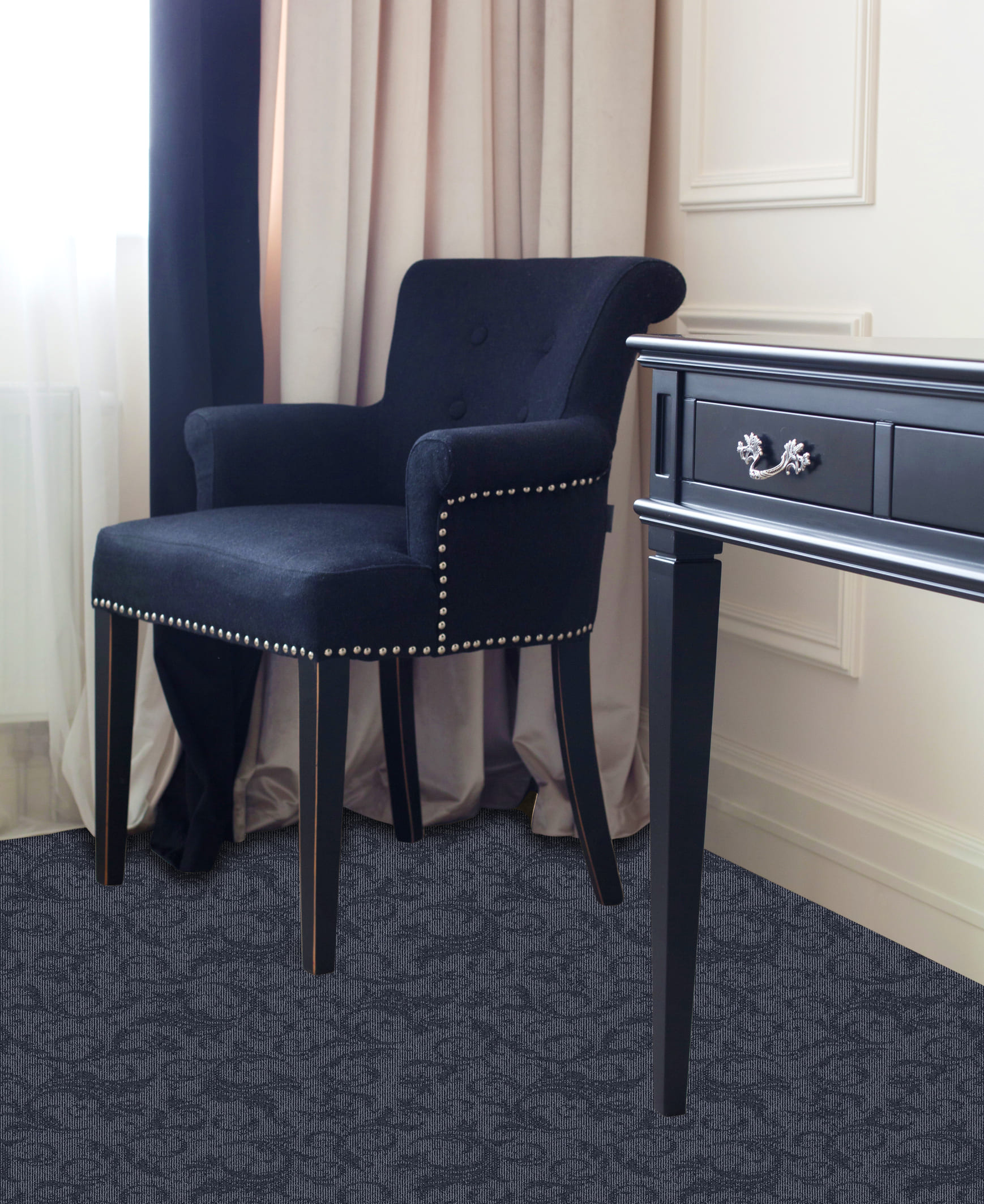 Ковролин Bonkeel Соул 2 цвет Blue 1000×4000×6 фото в интерьере